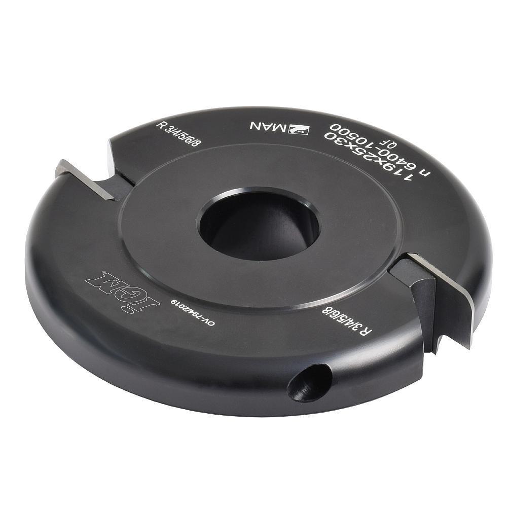 IGM F612 Multiradius Roundover-kutterhode R4 MAN - D119x25 d30 Z2 ALU - Bilde 2