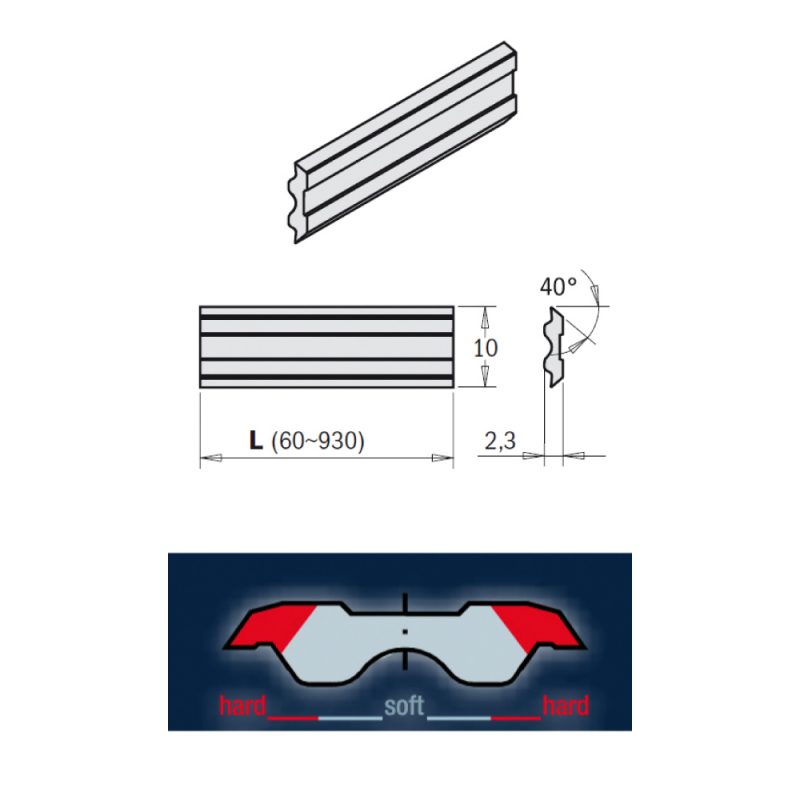 IGM Tersa HW Kniv svart oksid - 360x10x2,3 - Bilde 5