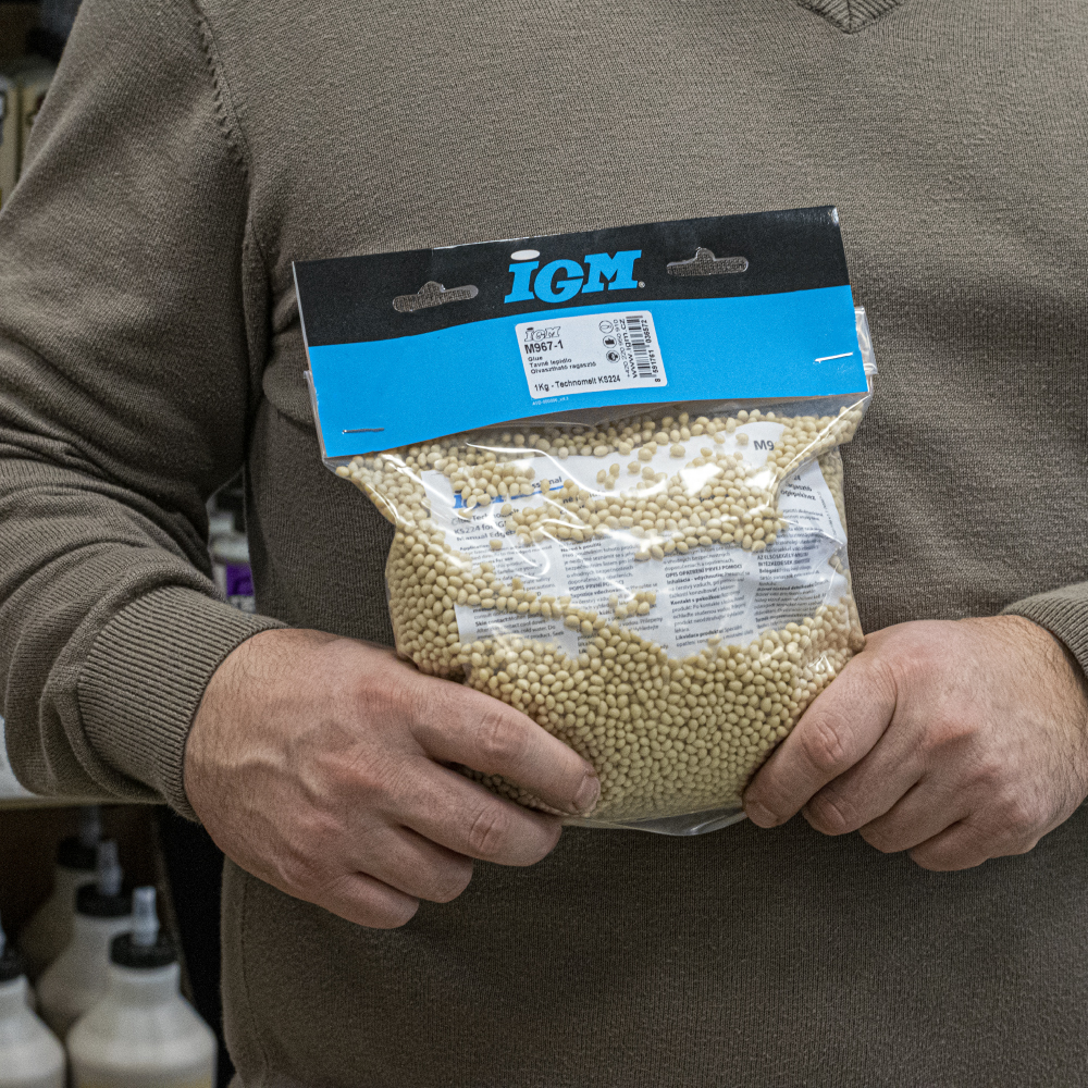 Lim for IGM manuelle kantlimer - 1 kg pakke - Bilde 3