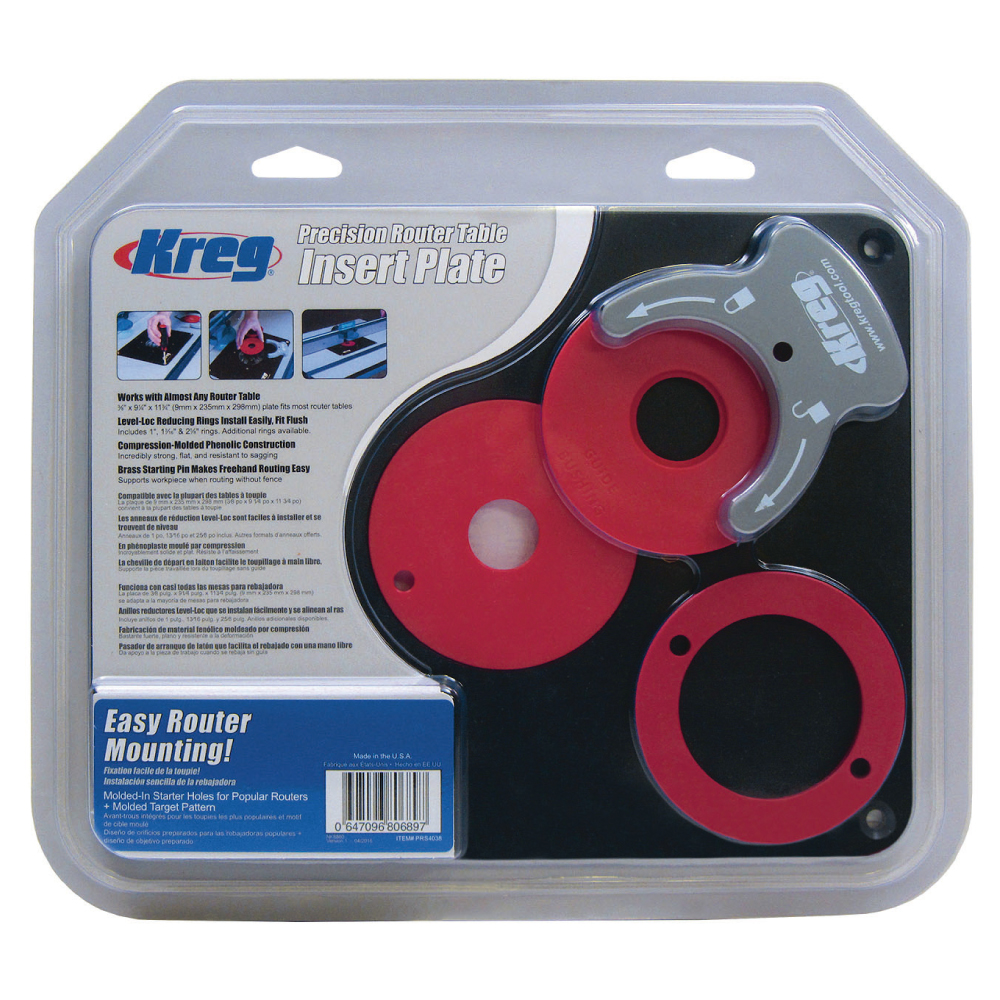 Kreg Precision-innleggsplate for fresebord - uboret - Bilde 6