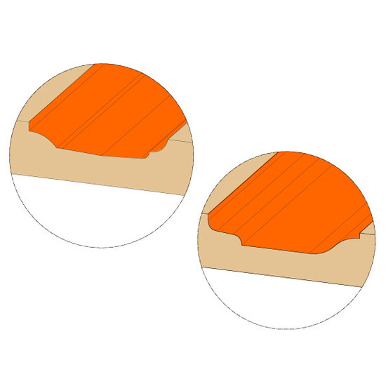 Forhøyet panelbit - D25 d2=6 I6 R12 S=8 - Bilde 3