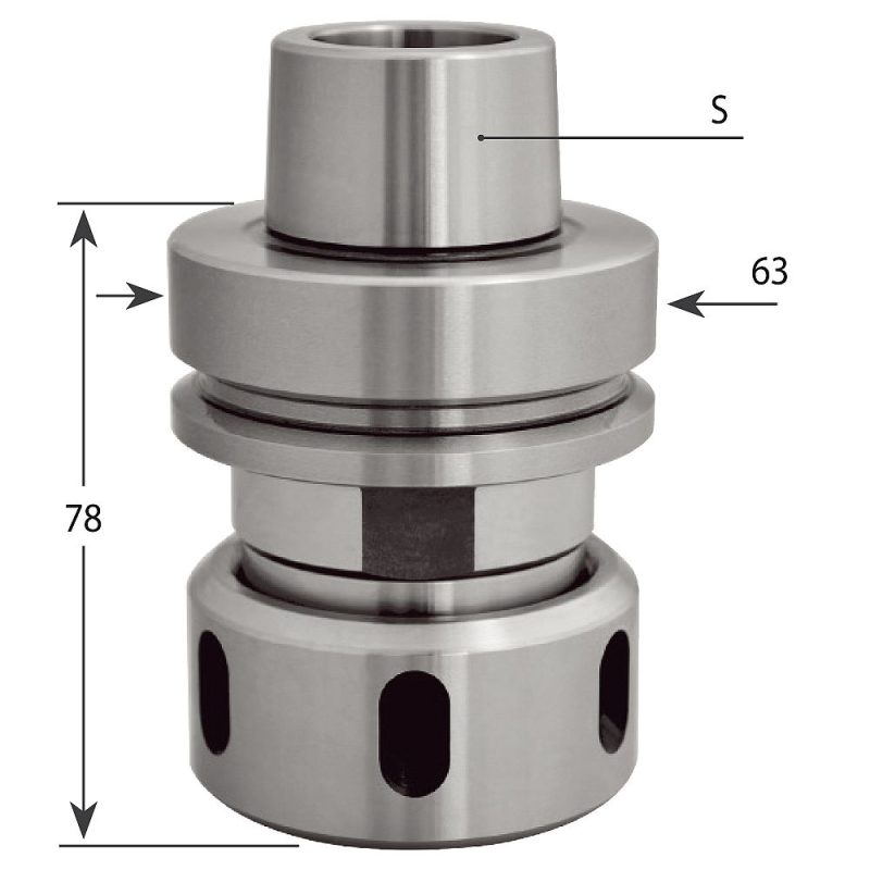 Collet Chuck Holder HSK F63 DIN6388 RH - Bilde 2