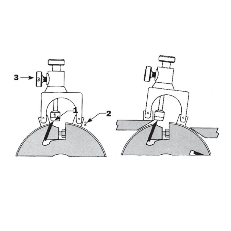 IGM Magnetisk knivinnstillingsjigg, sett med 2 deler - Bilde 4