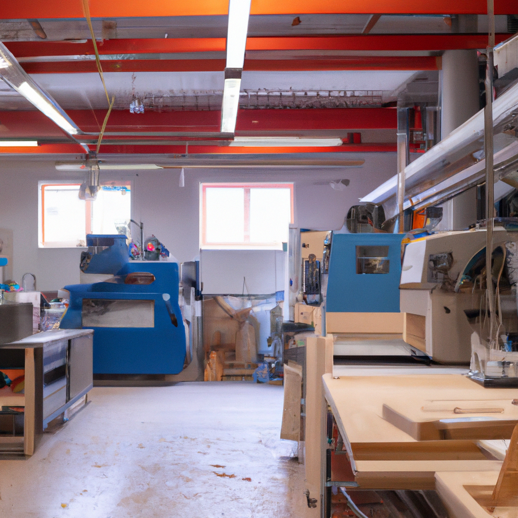 Spånsuger i treverksted for effektiv sponavsug og støvfjerning